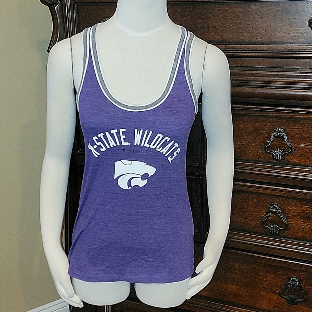 💜 Purple K-State Wildcats Top, Size Small